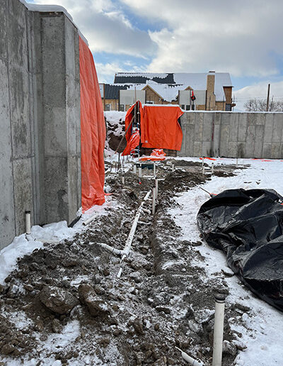 plumbing of the new gym