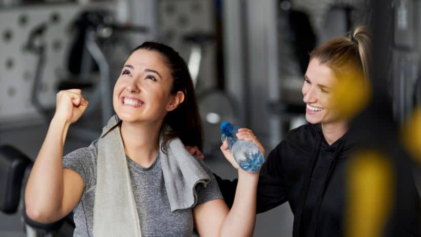 woman getting good personal training at Alpine Fitness