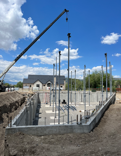 New gym construction