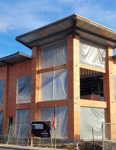 construction of the new gym in Alpine